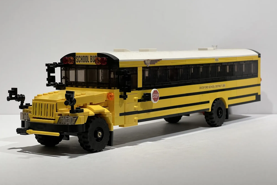 Yellow lego hot sale bus