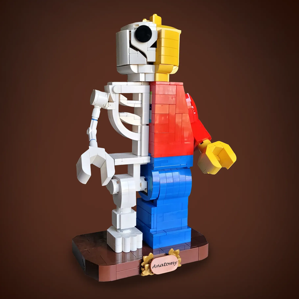 Lego half sales man half skeleton