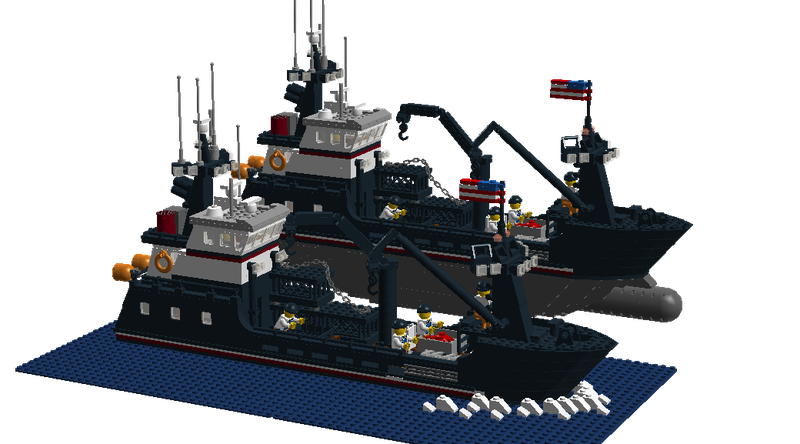 lego fishing boat moc