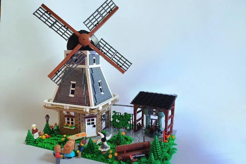 Lego windmill best sale with motor