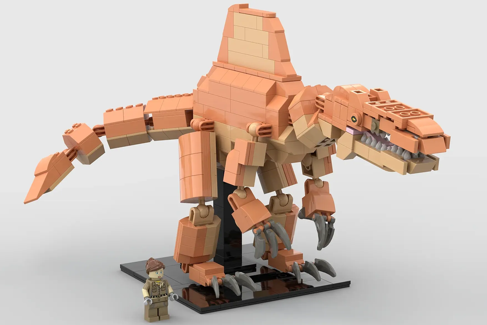 Lego best sale spinosaurus minifigure