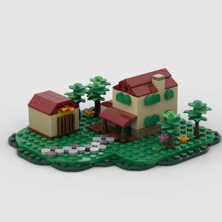 lego farmhouse and barn