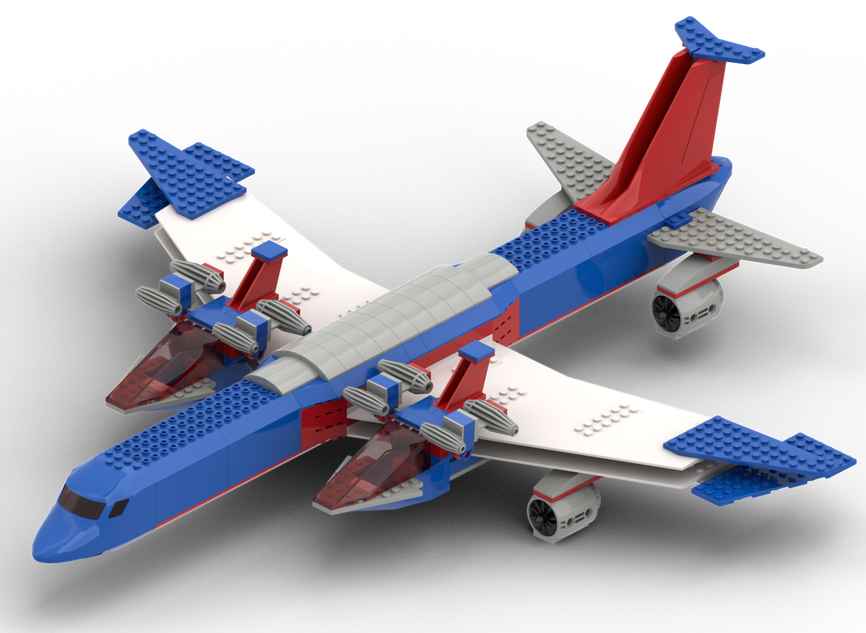 Easy lego airplane online