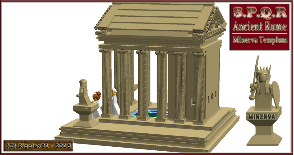 LEGO IDEAS Ancient Rome Minerva Templum