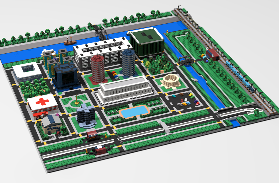 LEGO IDEAS - A Microscale City in Modules