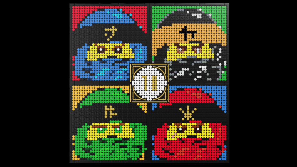 LEGO IDEAS 10 Years of LEGO NINJAGO LEGO Art Ninjago 4 In1