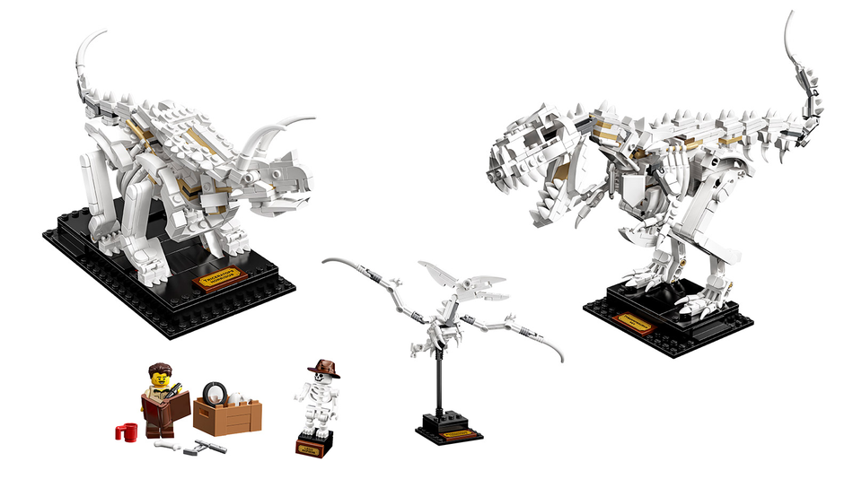 LEGO's dinosaur fossil collection includes a scale model of a T-Rex