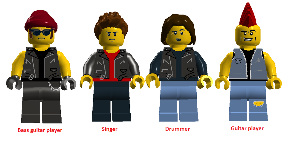 Lego rock hot sale band set