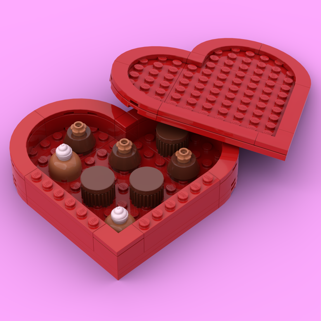 Heart sales shaped lego