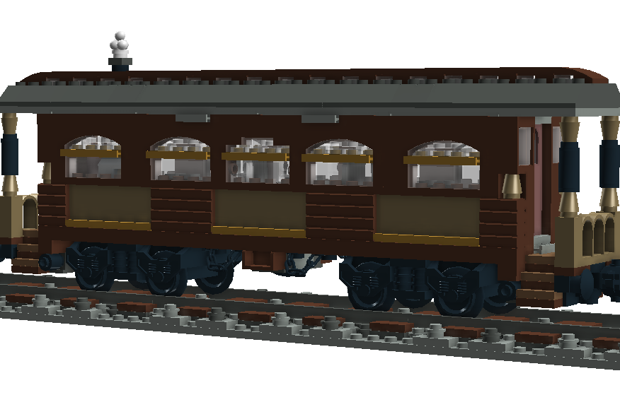 old passenger train car