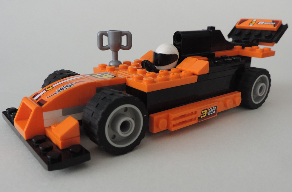 Lego orange store race car