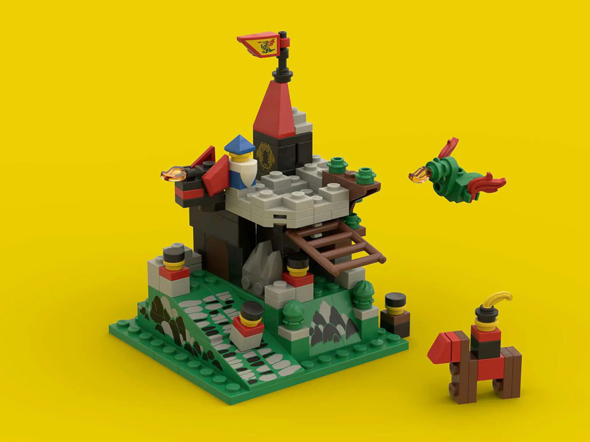 Fire breathing fortress discount lego