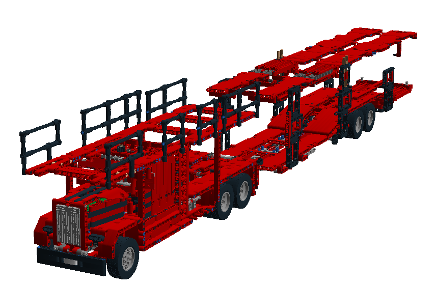 Car store transporter lego