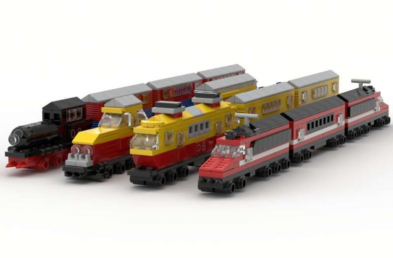 Mini best sale lego train