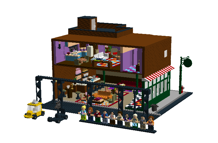 LEGO IDEAS - FRIENDS Apartment Modular Building with Central Perk Cafe and  Monica's Apartment