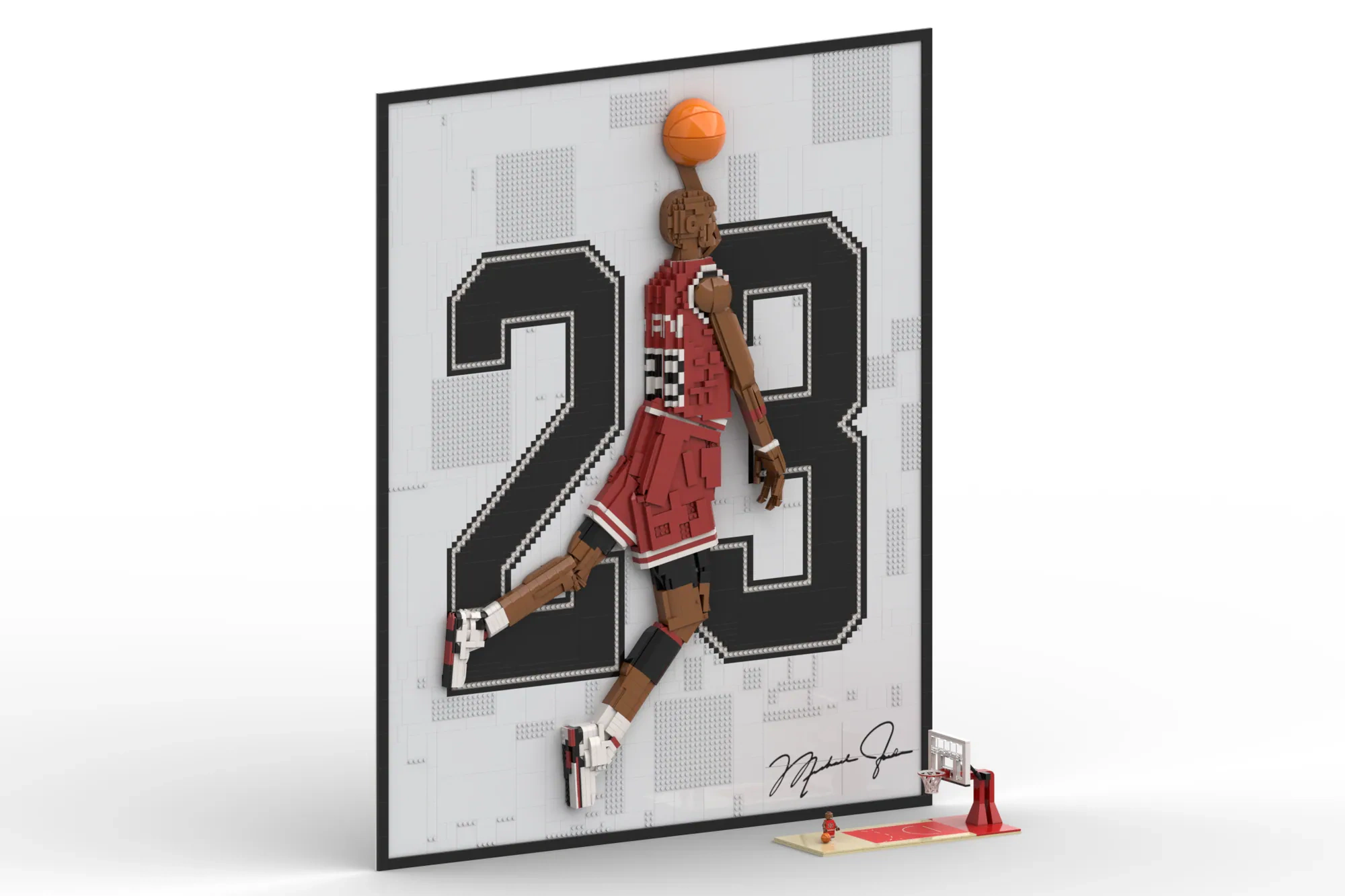 Michael Jordan, the Man Who Could Fly: A Legend in Relief | LEGO® Ideas