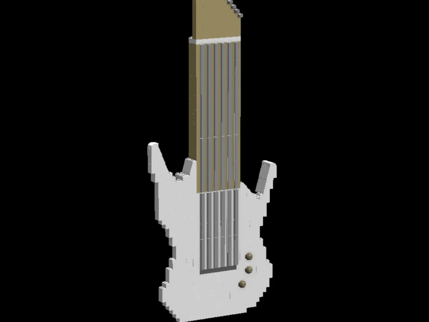 Life size discount lego guitar