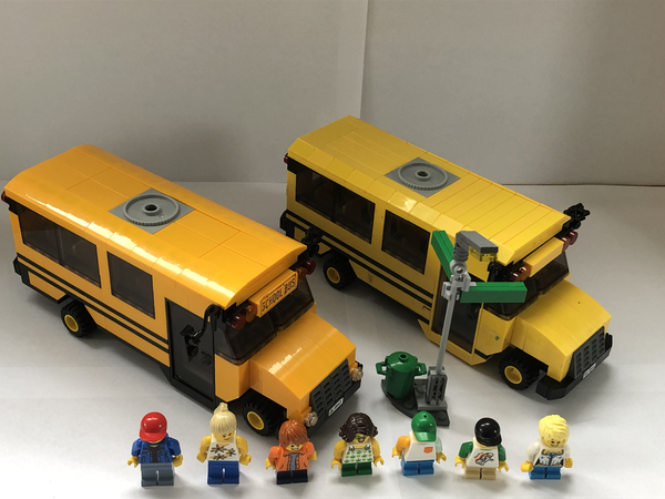 lego yellow school bus