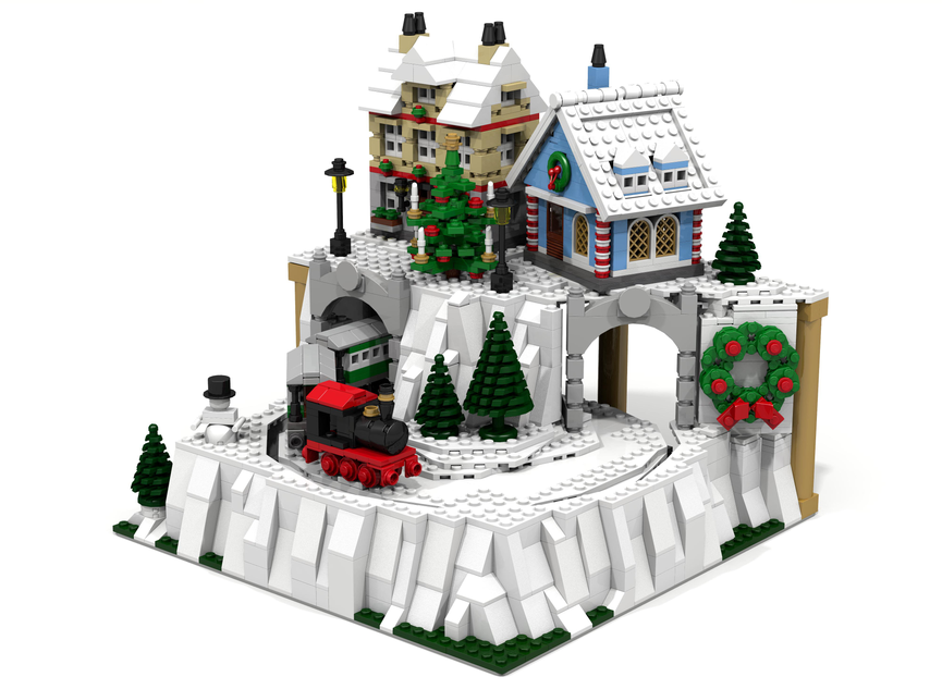 Lego best sale christmas village