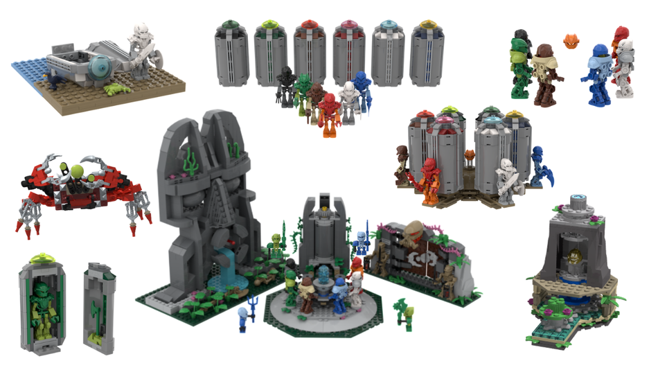 LEGO IDEAS Bionicle Toa in the Temple of Time