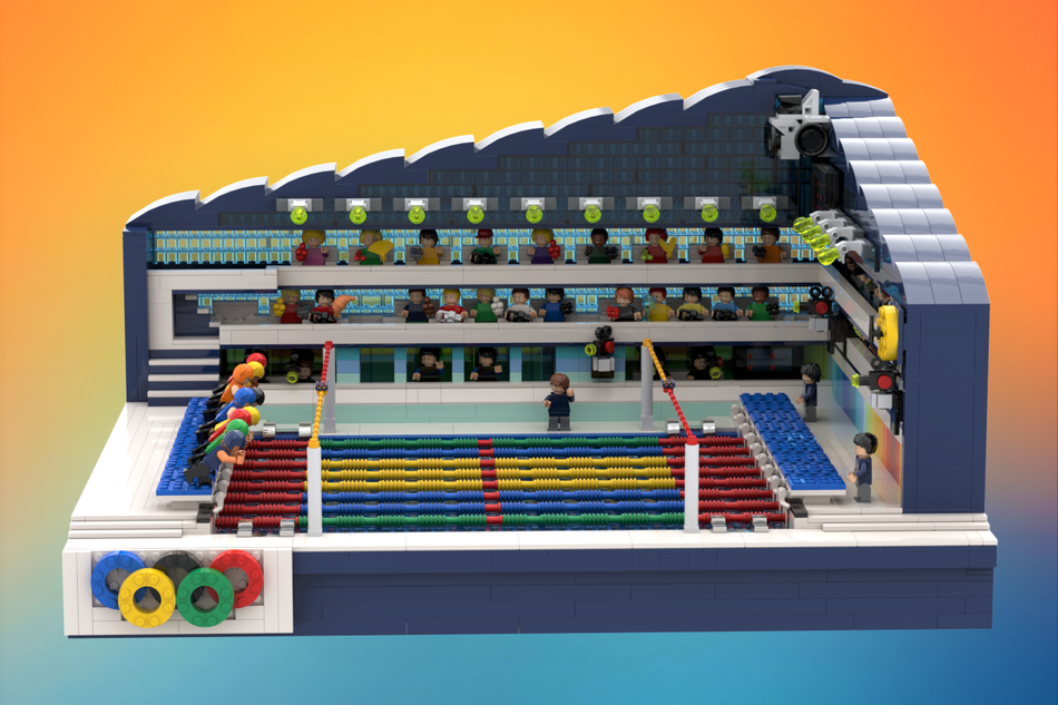 Lego swimming hot sale