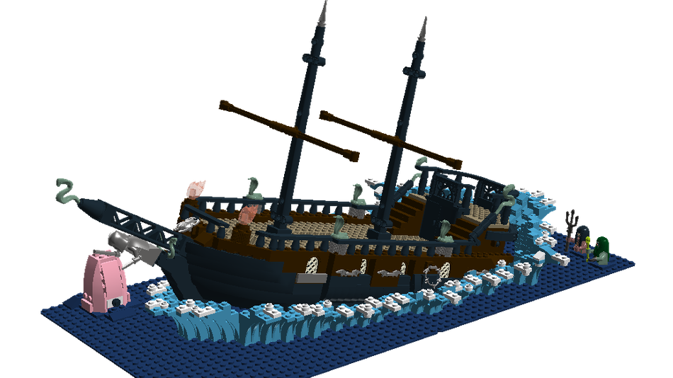 harry potter lego boat