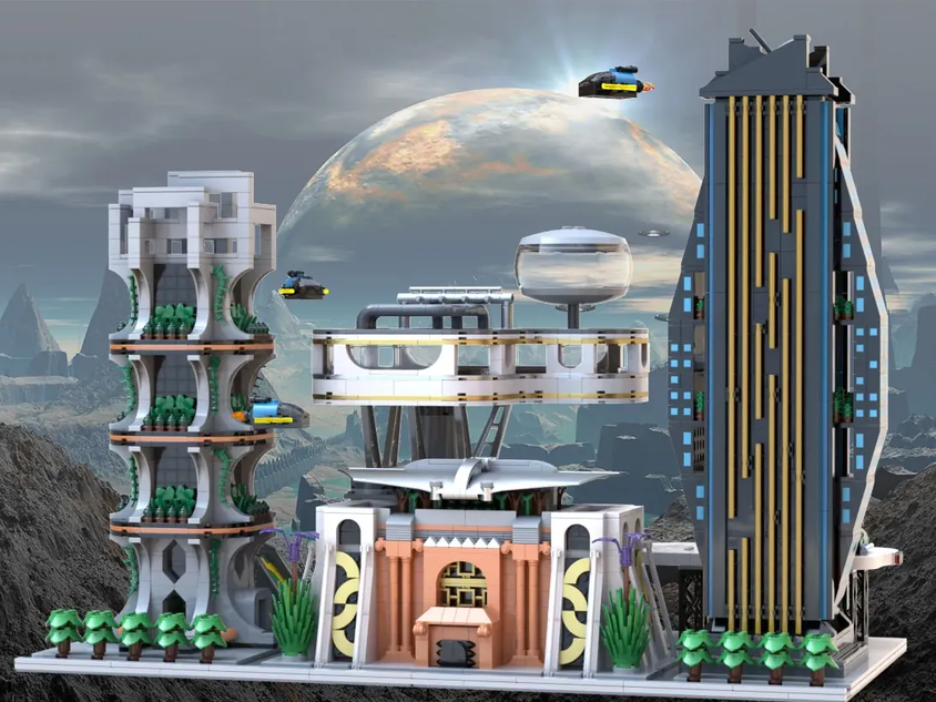 LEGO IDEAS Afrofuturistic Building with Ekow Nimako Megacity