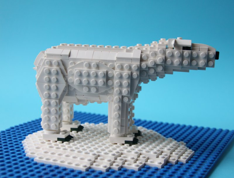 Lego polar bear online minifigure