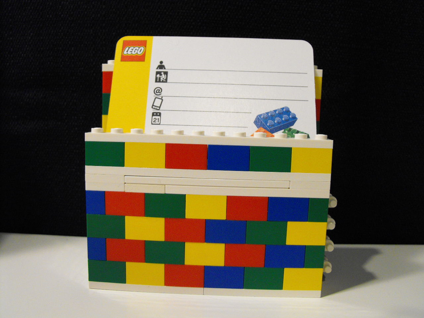 Lego business hot sale card holder