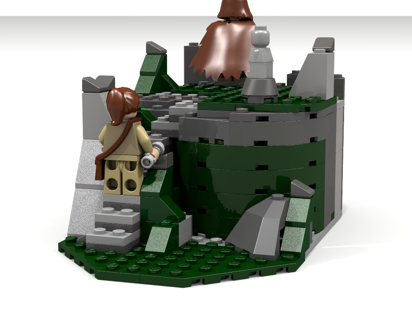 LEGO Playset MOC of Temple Island on Ahch-To in Star Wars: The Last Jedi –  Dynamic Subspace