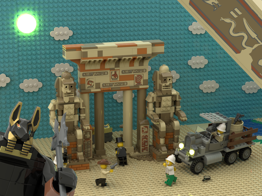 Lego temple of store anubis