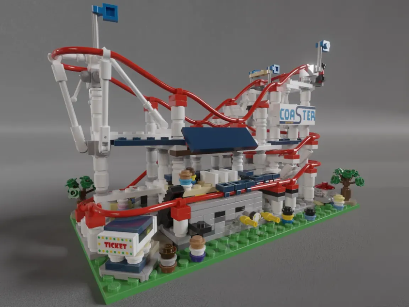 Lego roller coaster online kit