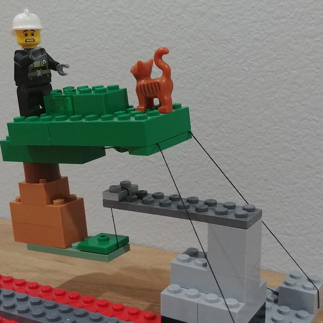 LEGO IDEAS Can you Tensegrity Cat in a Tree