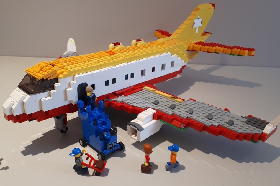 Lego store airplane commercial