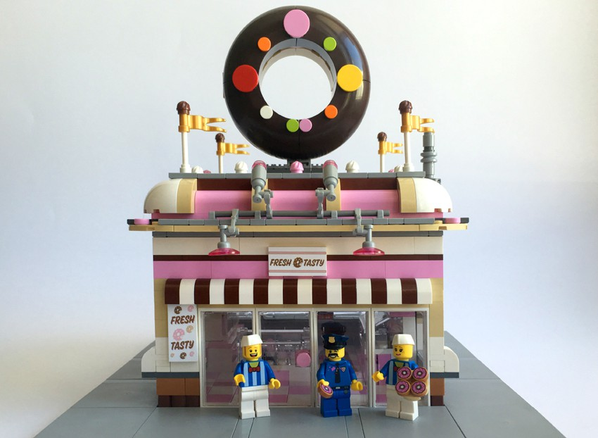 What do you think of my recreation of the Donut Shop in Lego?