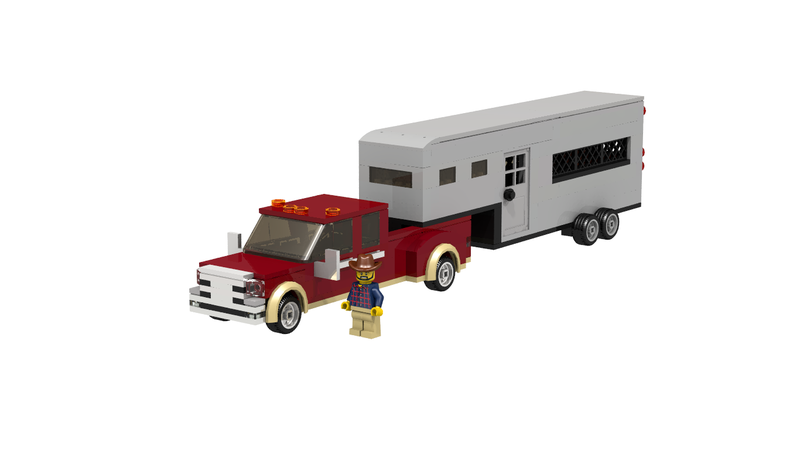 horse trailer lego