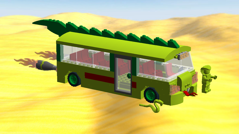 Lego store ninjago bus