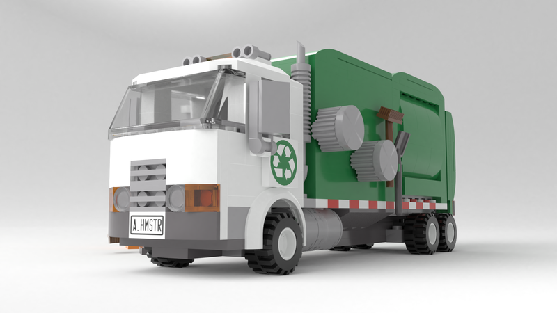 Automated garbage best sale truck lego