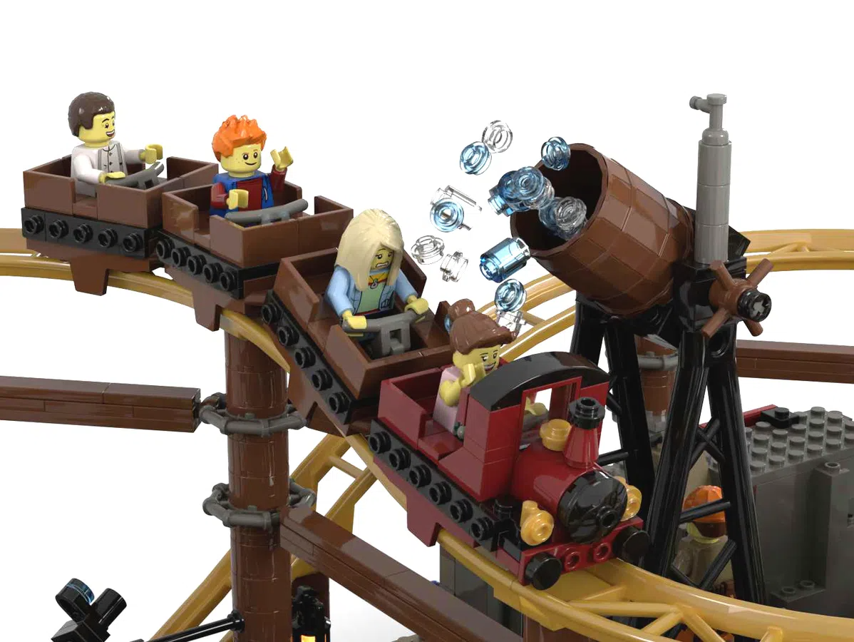 Lego roller best sale coaster train