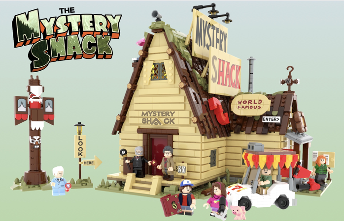 lego gravity falls mystery shack