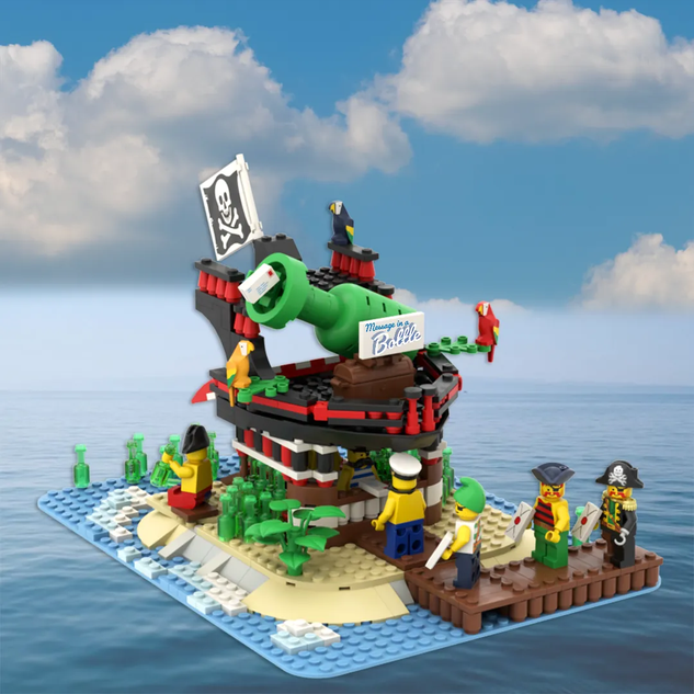 Message in a bottle lego on sale