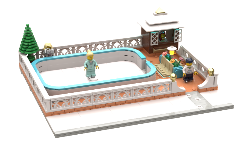 Lego store skating rink