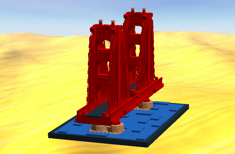 Golden best sale gate lego