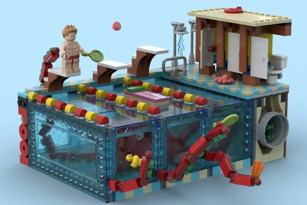 An Octopus Playing in the Pool | LEGO® Ideas