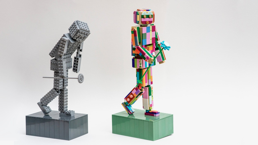 Top 50.  Lego sculptures, Lego art, Cool lego creations