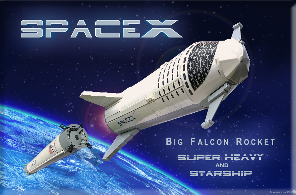 LEGO IDEAS SpaceX BFR Starship Super Heavy 1 110 Scale