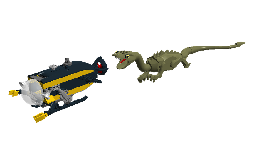 LEGO IDEAS Submarine with sea monster