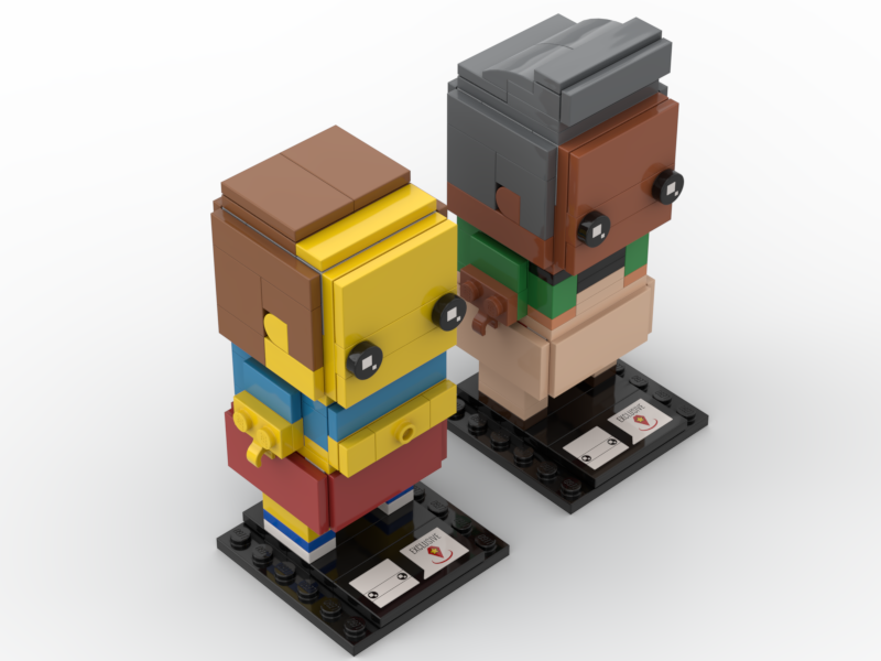 Simpsons lego fashion brickheadz