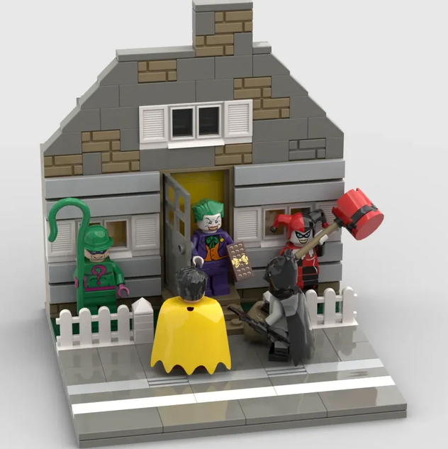 LEGO IDEAS Scary Builds Batman and Robin Trick or Treating