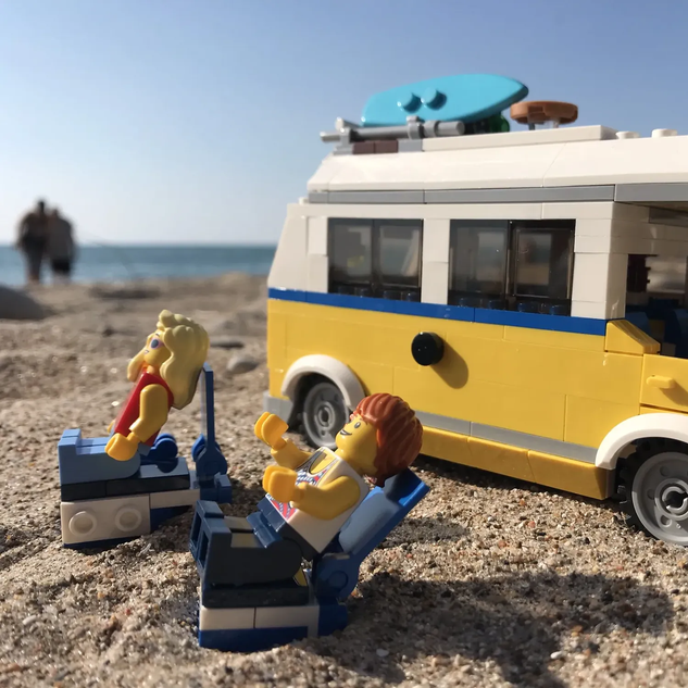 Lego at the store beach